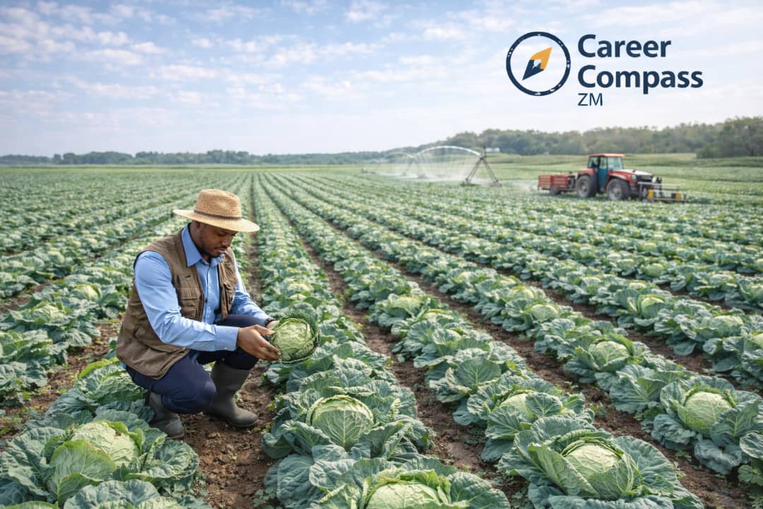 Commercial cabbage farming and harvesting